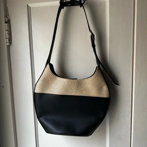 Anthropologie Raffia Mix Bucket Tote - Picture 2 of 4